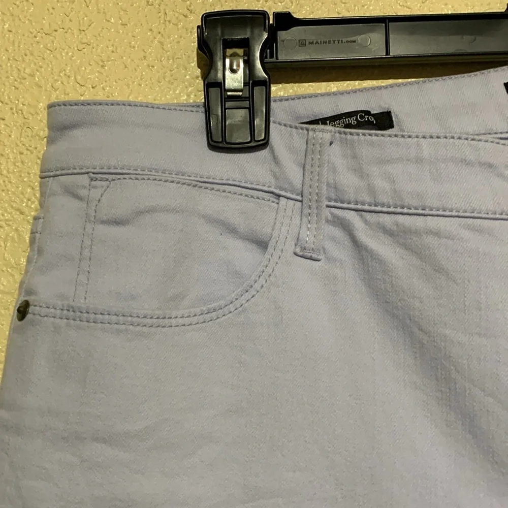 Talbots Capris Pants 14 Light Blue Jegging Crop Stretchy Cotton Rayon 5-Pocket - Picture 12 of 16